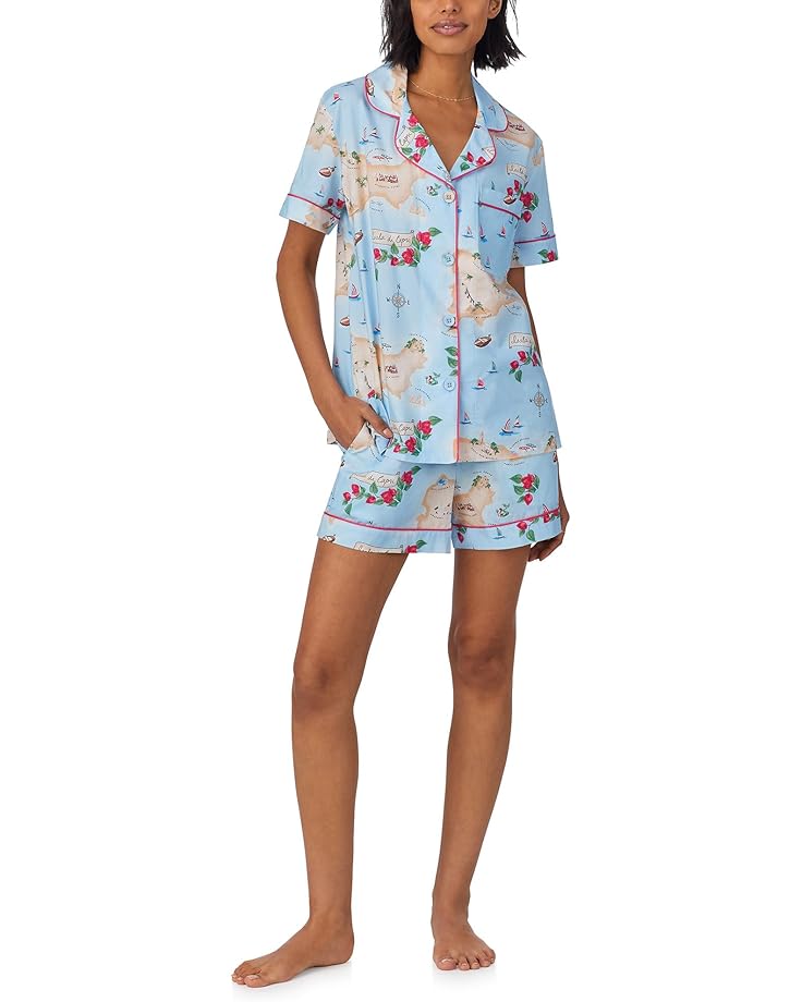 

Пижама Bedhead PJs Cotton Woven Short, цвет Ciao Capri