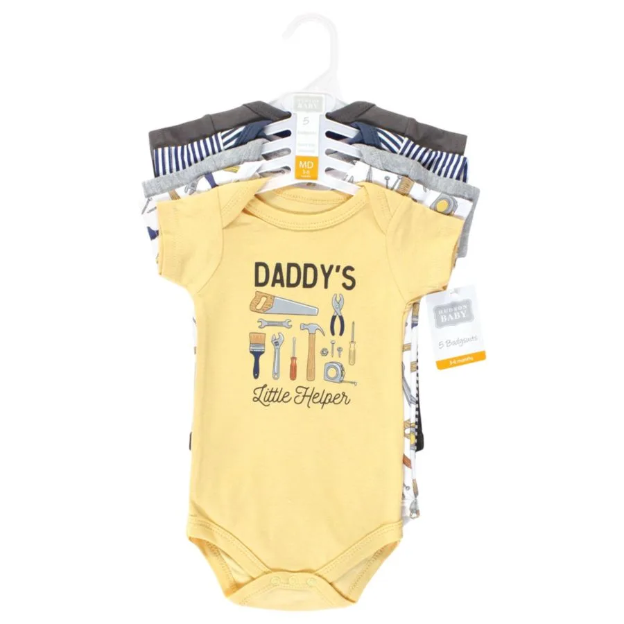 Комплект из 5 хлопковых боди Essential Hudson Baby, Construction Work 5 Pack — фото 2