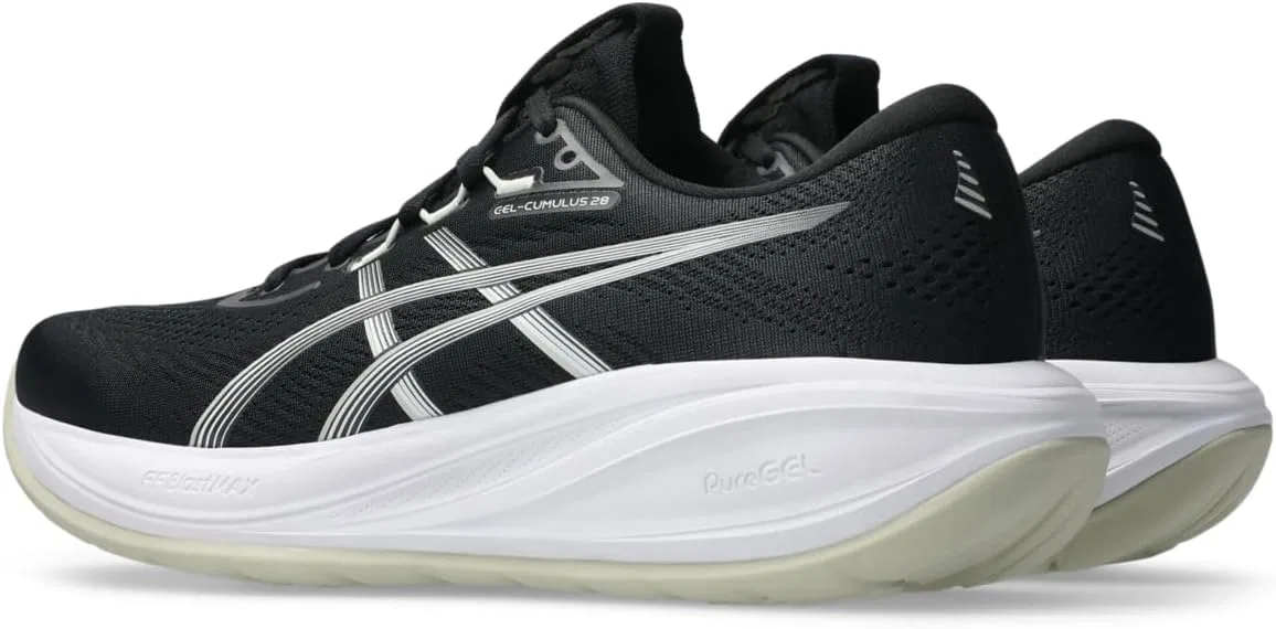Мужские беговые кроссовки ASICS Gel-Cumulus 28, Black White — фото 3