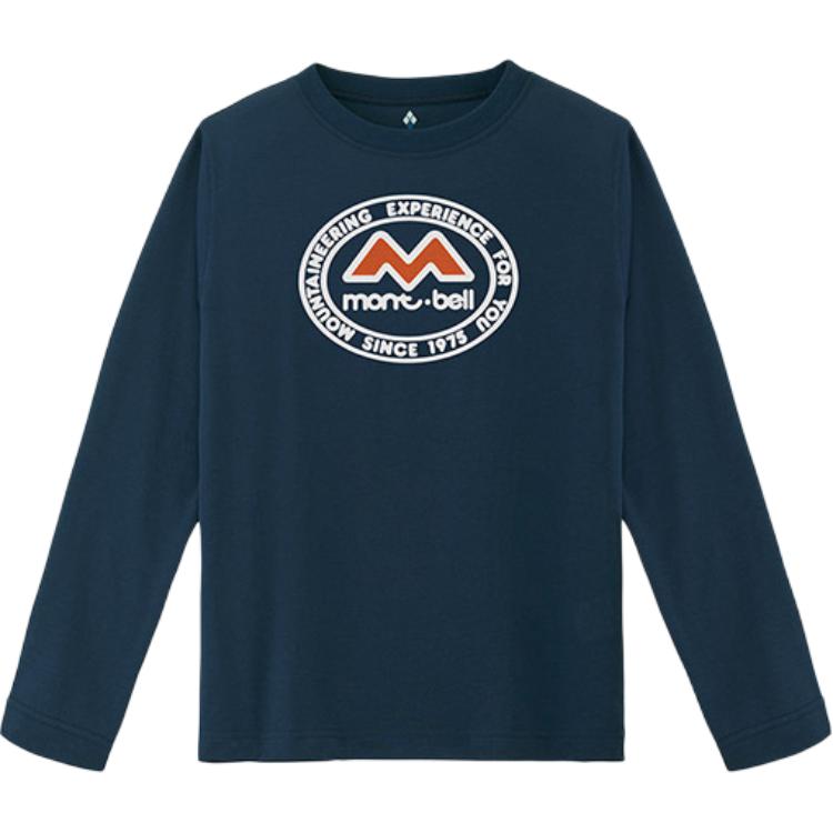

Футболка для детей Crew Neck Moderate MONTBELL, marine/nv