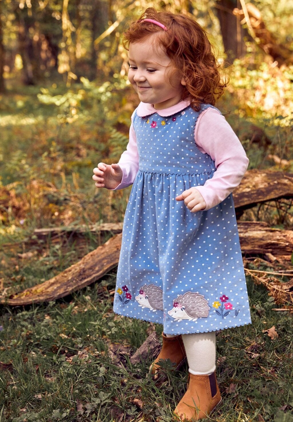 

Топ с длинным рукавом Plain Peter Pan Standard JoJo Maman Bébé, розовый