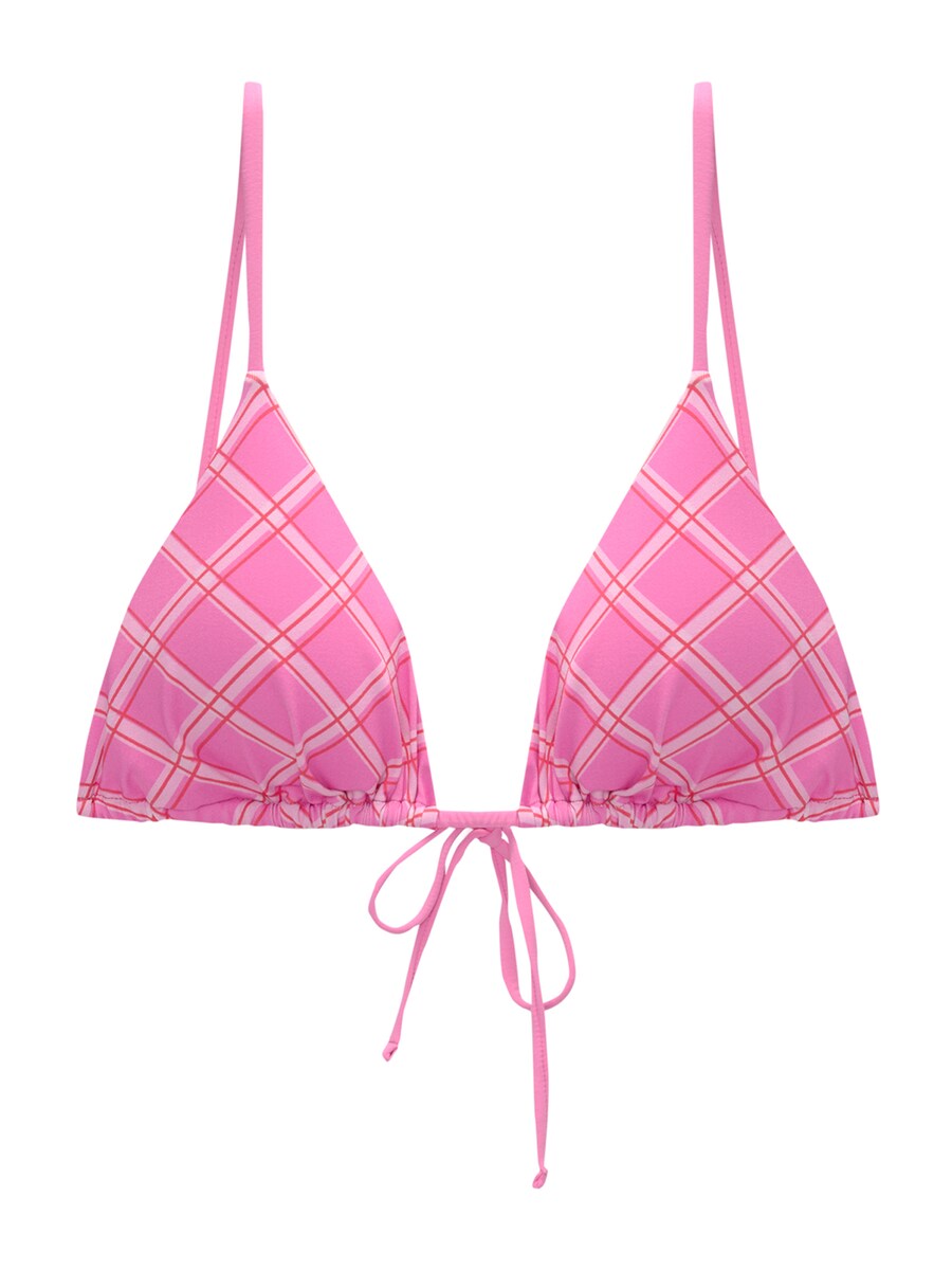 

Треугольный бикини-топ Pull&Bear Triangle Bikini Top, цвет pink/fuchsia/rose