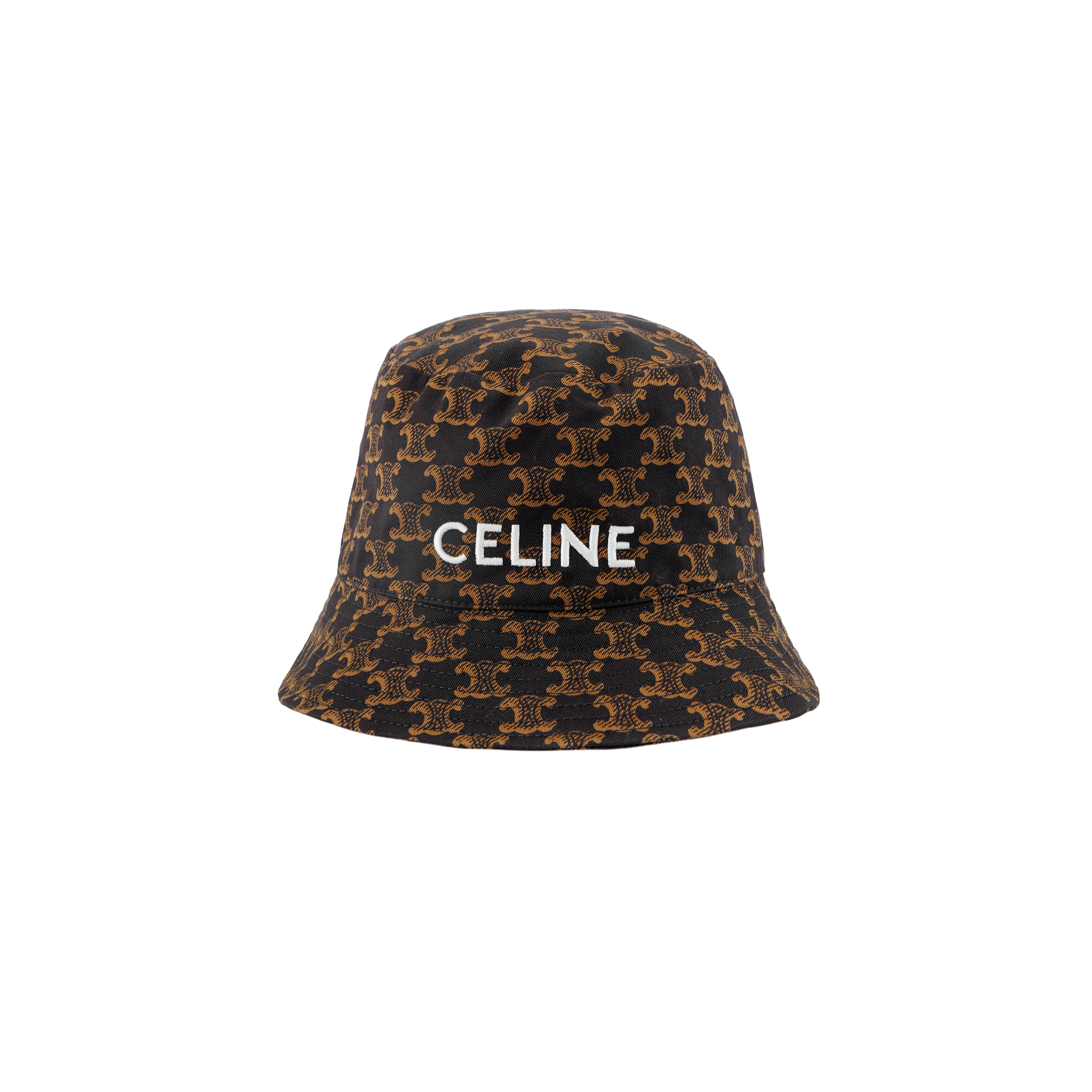 

CELINE Хлопковая панама унисекс коричневого/карамельного цвета