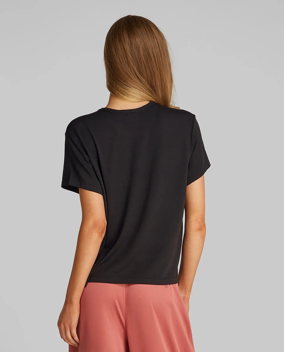 Футболка с коротким рукавом из УЛЬТРА-МЯГКОГО МОДАЛА Calvin Klein, черный — фото 2