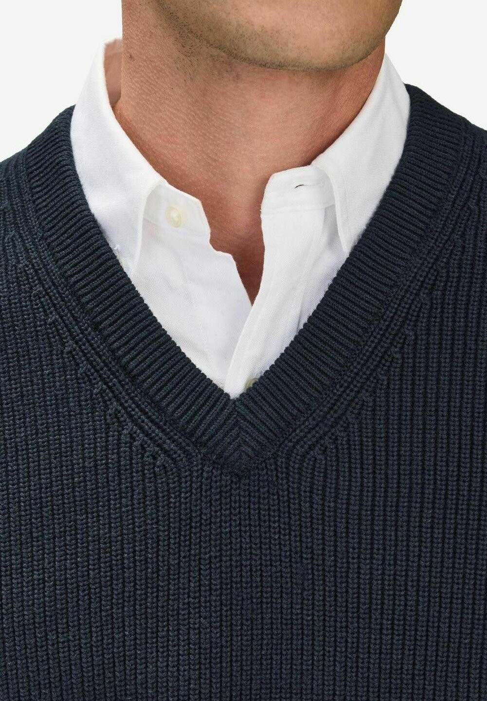 

Джемпер LEIRIA V-NECK John Henric, синий