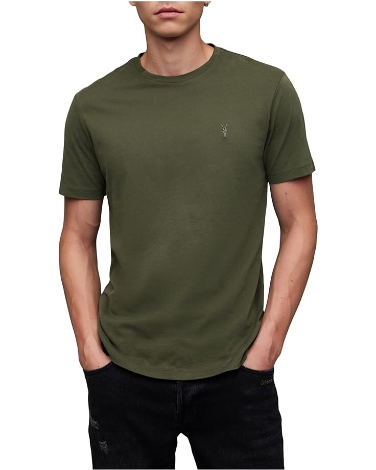 

Футболка AllSaints Brace Tonic Crew, цвет Rye Grass Green