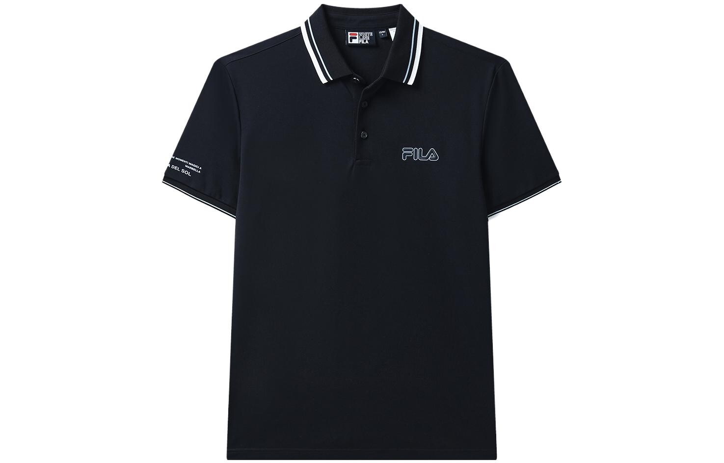 

Рубашка поло мужская темно-синяя Fila, цвет Legend Blue