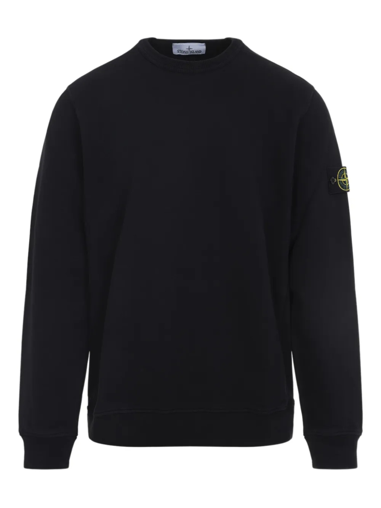 

Толстовка с круглым вырезом и нашивкой-логотипом Stone Island, черный