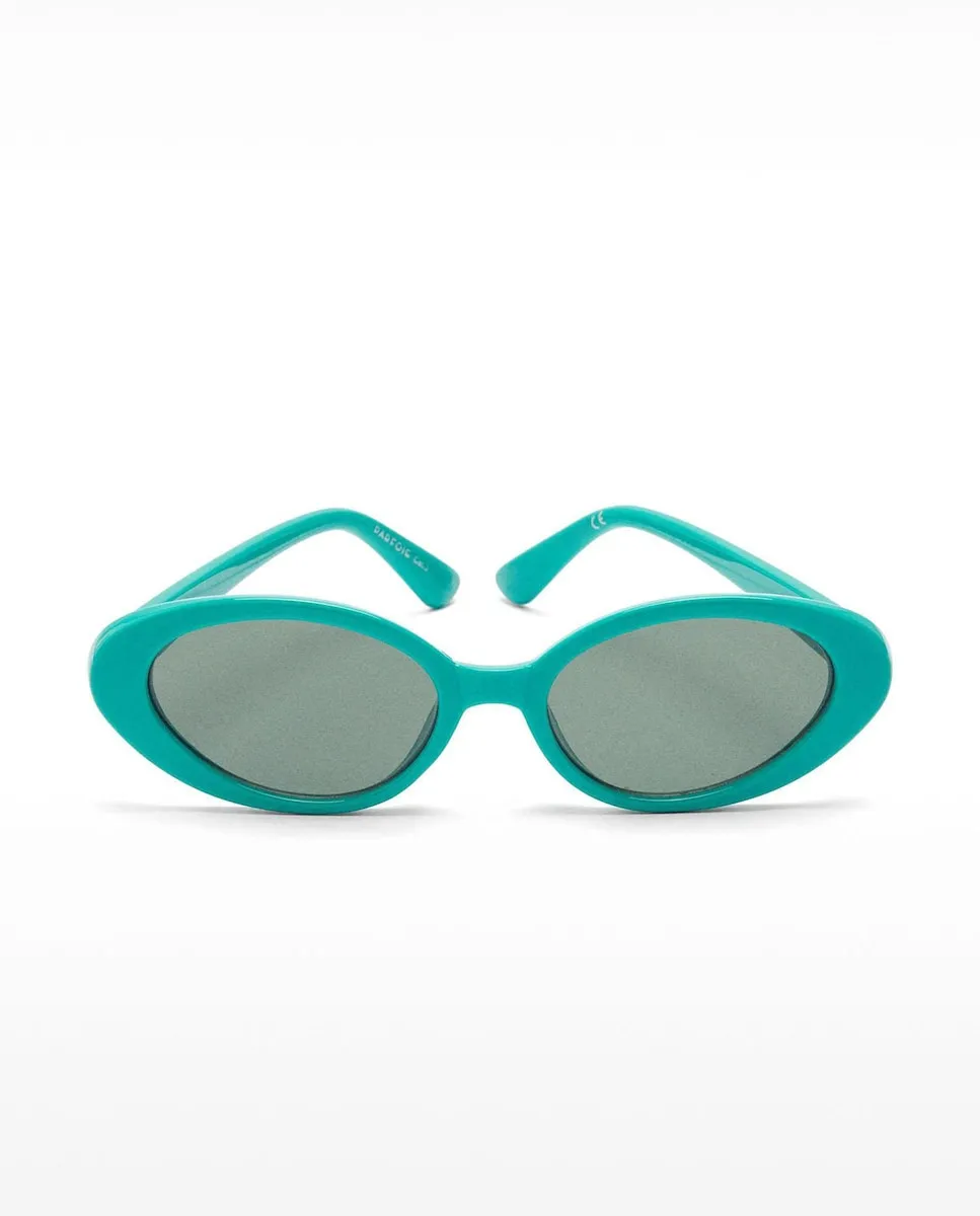 

Женские солнцезащитные очки с защитой от ультрафиолета и овальной формой в цвете морской волны Parfois, бирюзовый