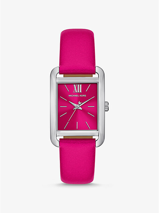 

Часы Monroe серебристого цвета и кожи Michael Kors, розовый