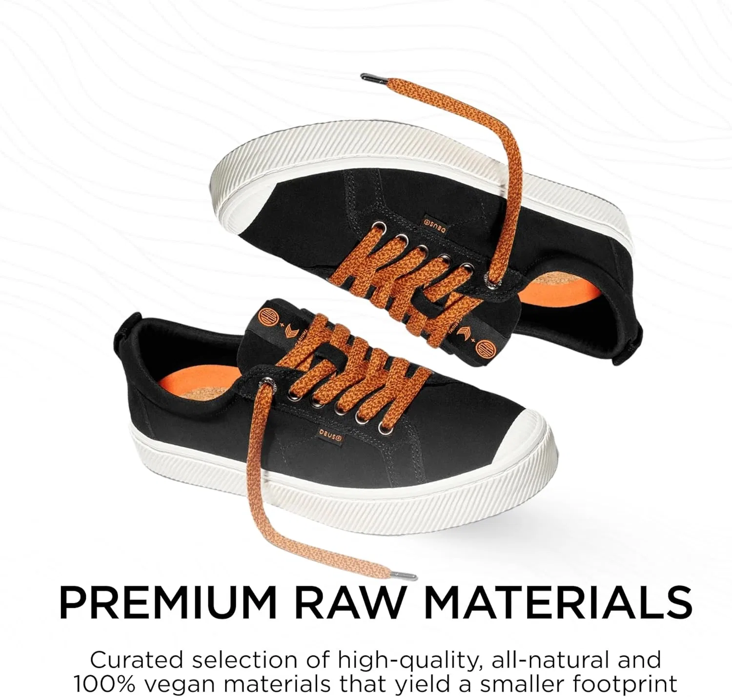 Кроссовки Cariuma OCA Low Suede, удобная мужская обувь, легкая и экологичная, универсальная повседневная обувь со 100% веганской стелькой, резиновая подошва, Deus Black — фото 3