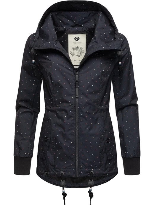 

Переходная куртка данка в горошек Ragwear, черный
