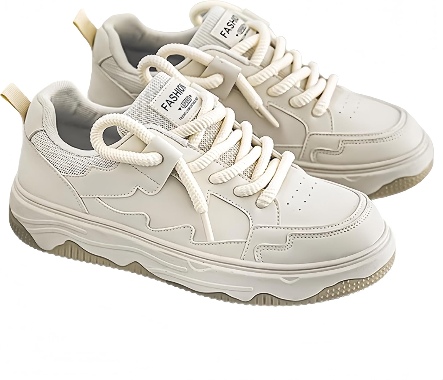 

Мужские молодежные кроссовки Clolinde с толстой подошвой - повседневные кроссовки, противоскользящие и долговечные - удобная и приятная для кожи внутренняя часть. Подходят для прогулок и занятий спортом, бежевый