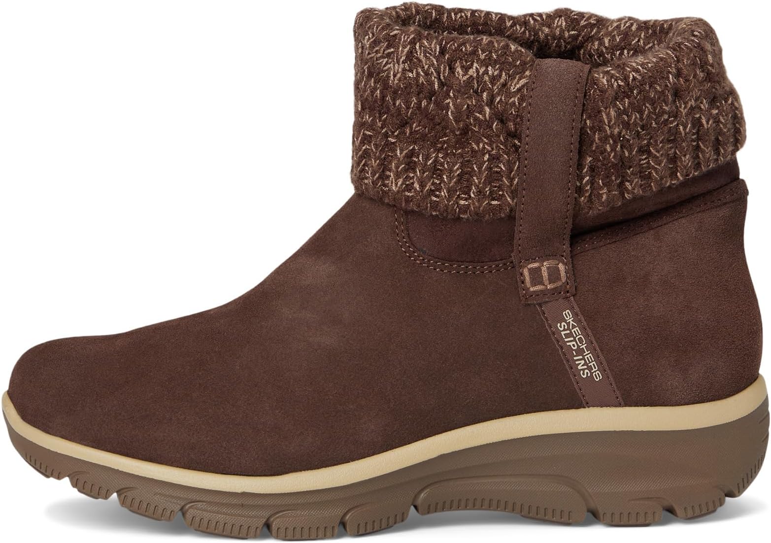 Ботинки SKECHERS Women's Easy Going - Cozy Weather 2 Suede Hands Free Slip-ins, Chocolate — фото 4