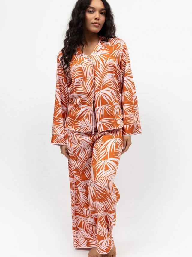 

Комплект пижамы Camden с пальмовым принтом Fable & Eve, Burnt Orange