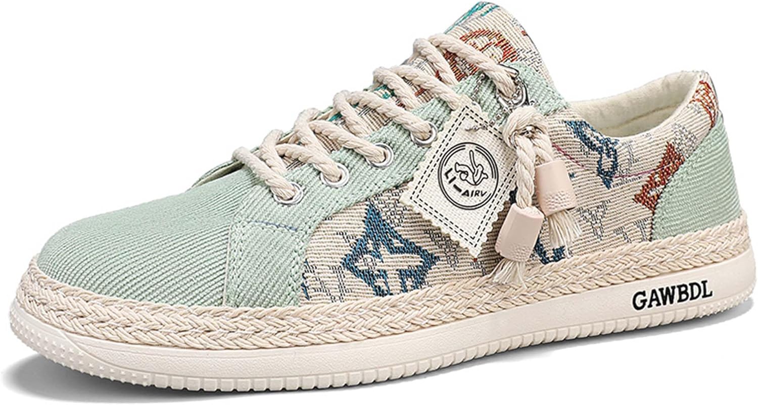 

Мужские повседневные кроссовки, модные, на шнуровке, из хлопкового материала, удобные, легкие, с легким надеванием, для улицы, дышащие, противоскользящие, для прогулок, повседневные лоферы Dzbajrqm, зеленый