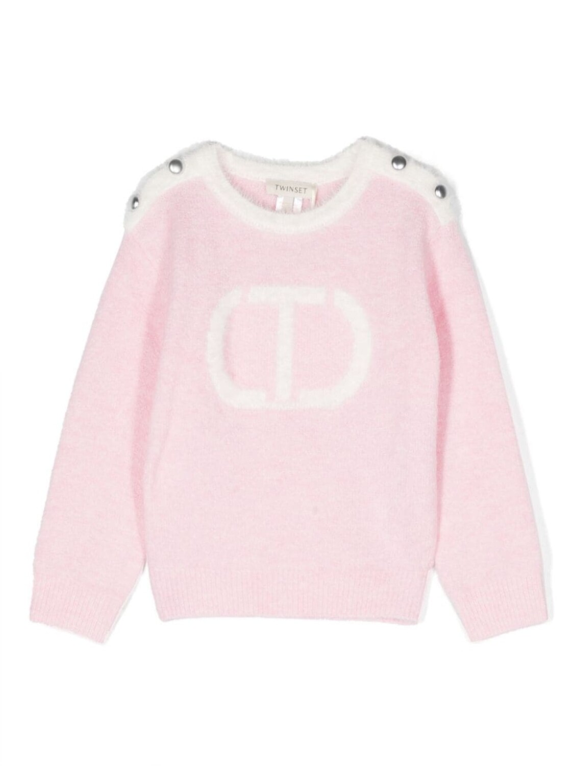 

Twinset джемпер с логотипом, розовый