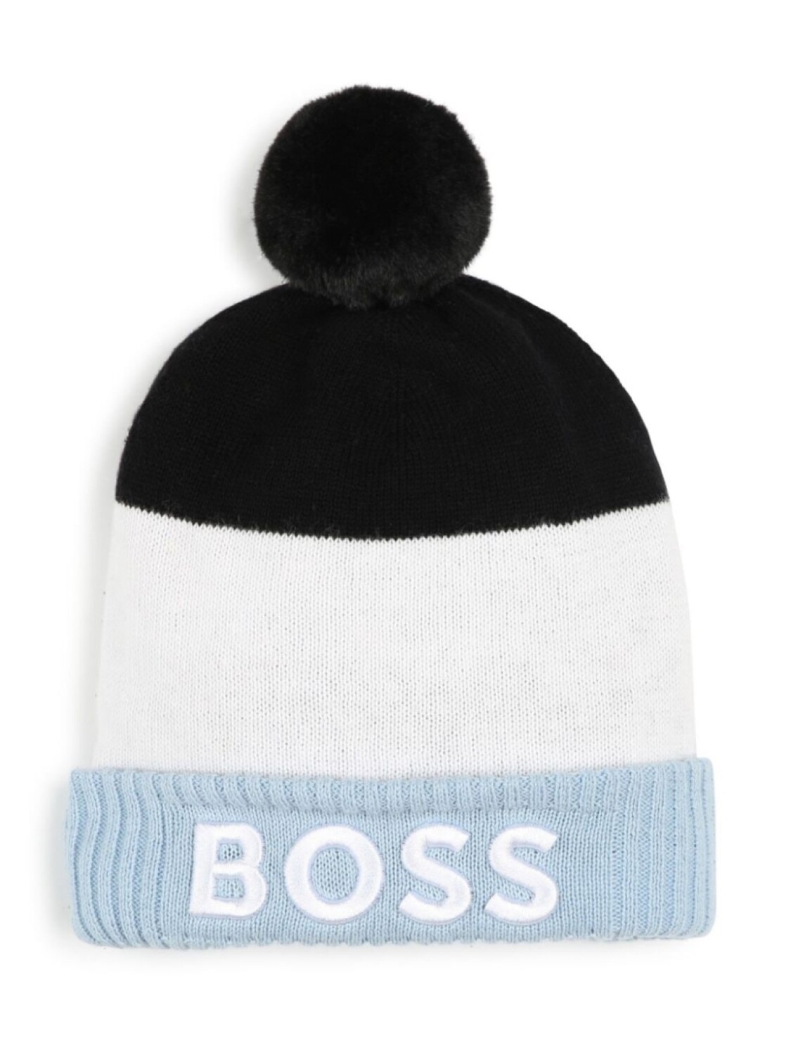 

BOSS Kidswear шапка с вышитым логотипом, синий
