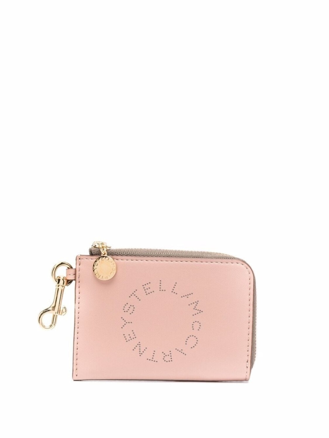 

Stella McCartney кошелек для монет на молнии с логотипом, розовый