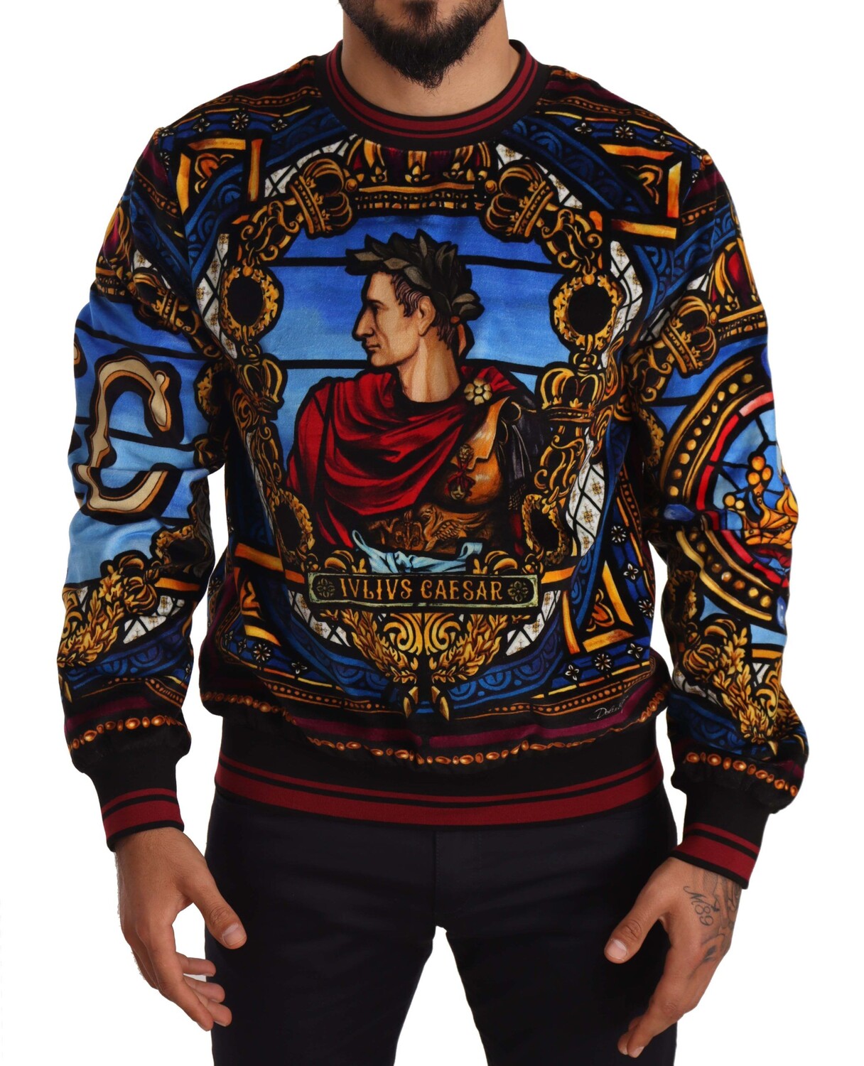 

Хлопковый свитер Regal Julius Caesar Dolce & Gabbana, мультиколор