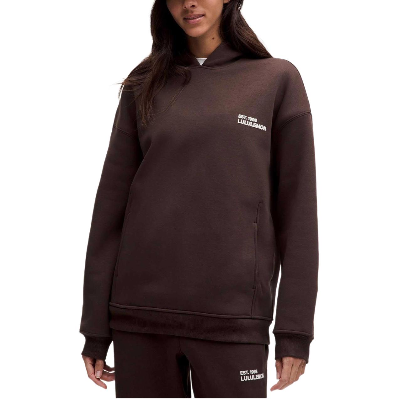 

Тяжелый свитшот для женщин Lululemon, коричневый/коричневый