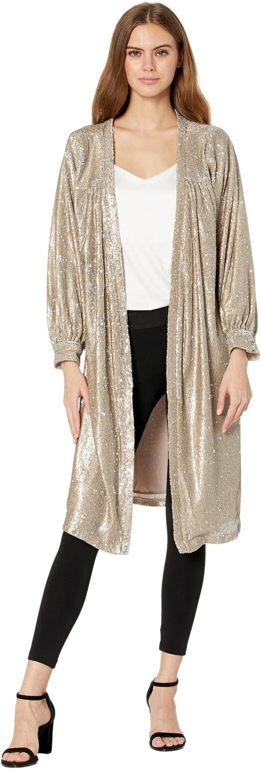 

Лонгслив Saltwater Luxe Nikki Long Sleeve Sequin Duster, цвет Champagne