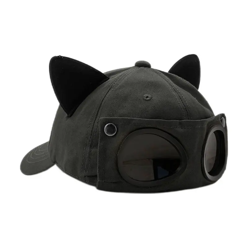 

FREE RABBITⅡ Хлопковая бейсболка унисекс, Cat Ear Black