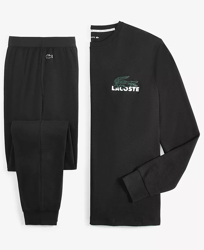Термобрюки Lacoste, мужские, черные — фото 3
