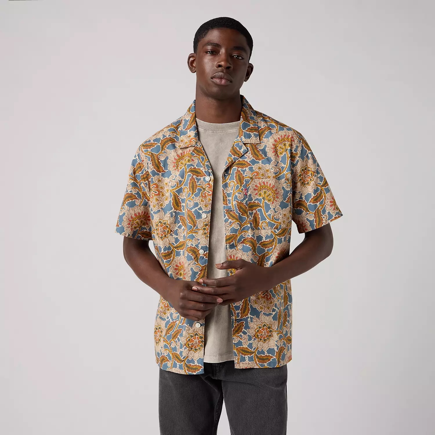 

Рубашка «Закатный лагерь» Levi's, цвет Elian Floral White Pepper - Brown
