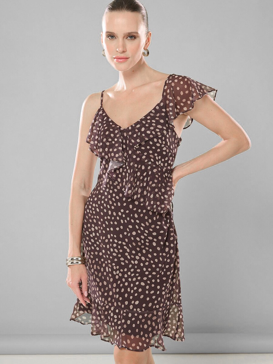 

Мини платье Trendyol, Brown