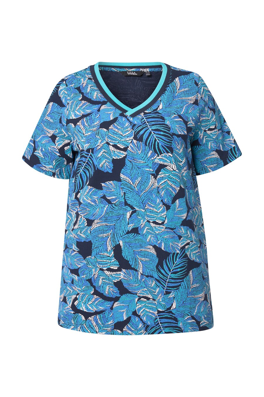 

Рубашка Ulla Popken, цвет Blue/marine blue