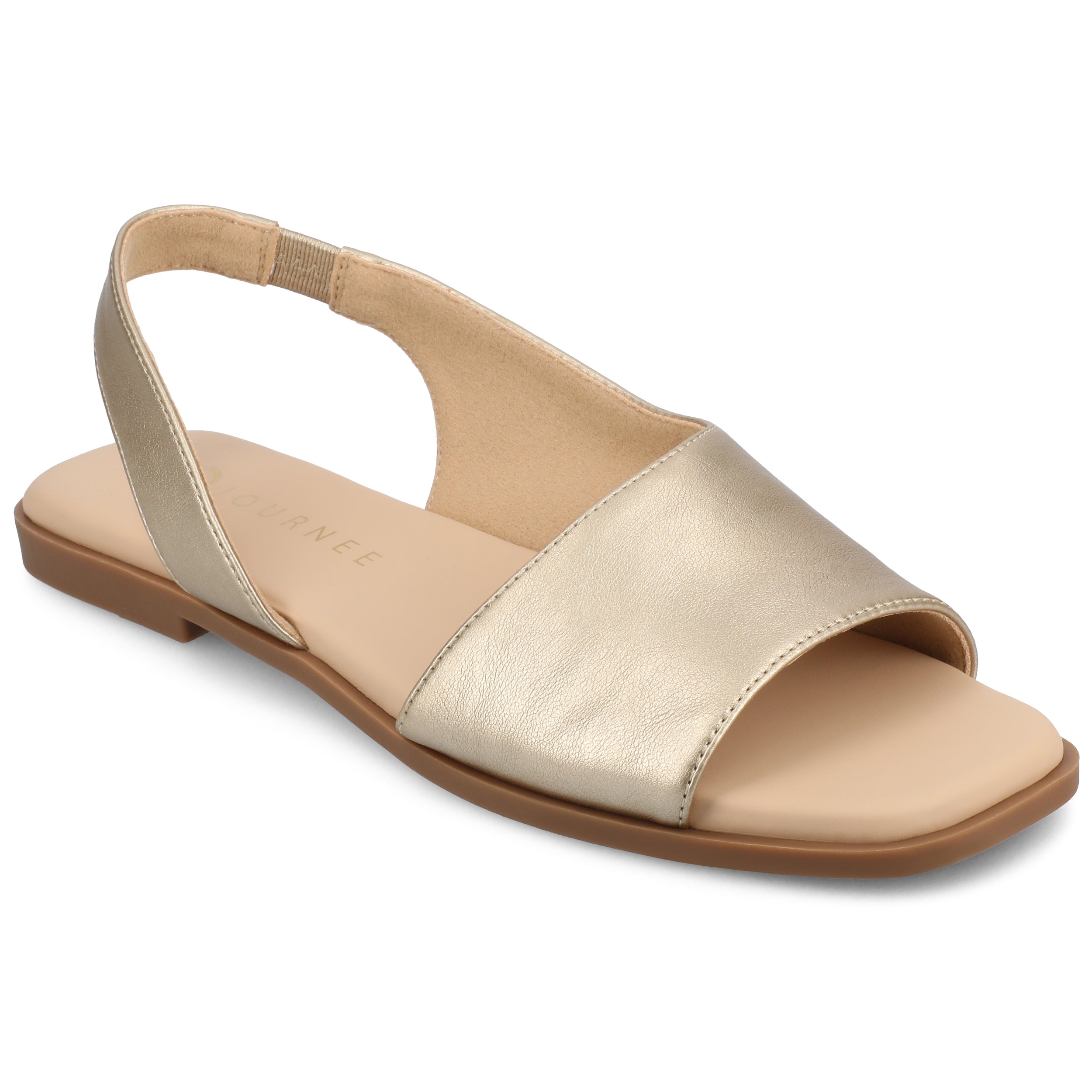Женские сандалии Brinsley от Journee с широкой колодкой Journee Collection, Champagne