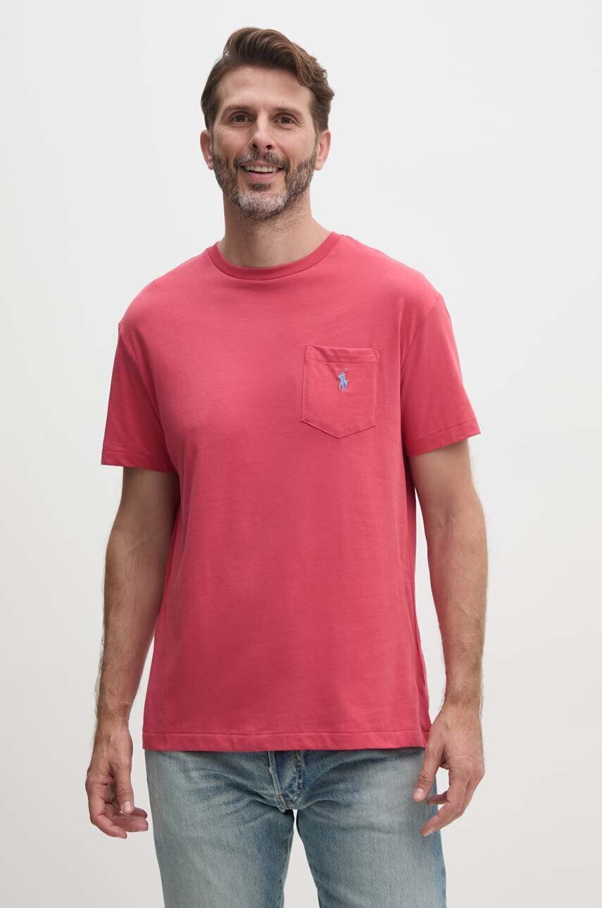 

Хлопковая футболка Polo Ralph Lauren, красный