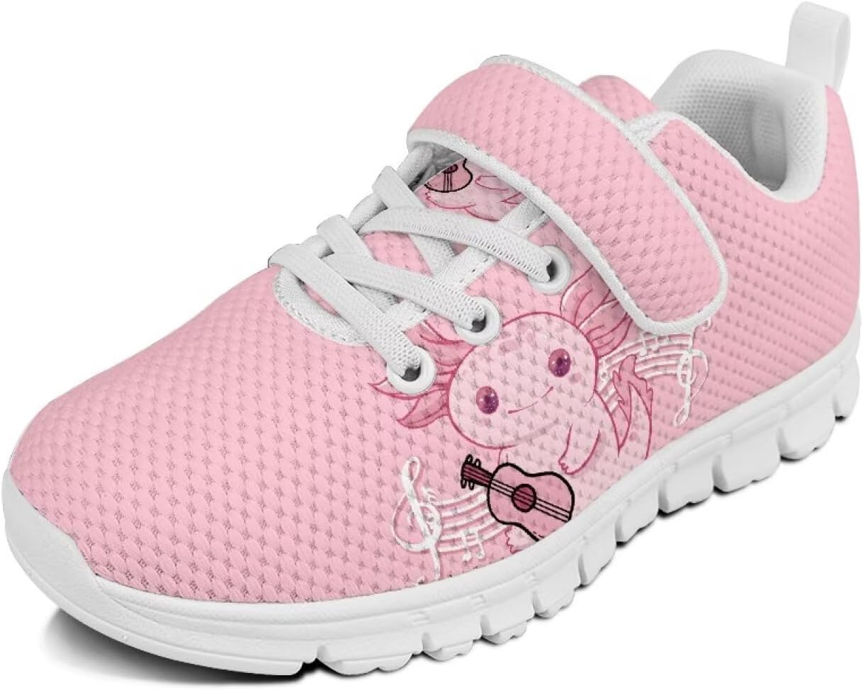 

Беговые кроссовки для мальчиков и девочек, слипоны, теннисные кроссовки для детей Cugasmaru, Axolotl Playing Guitar