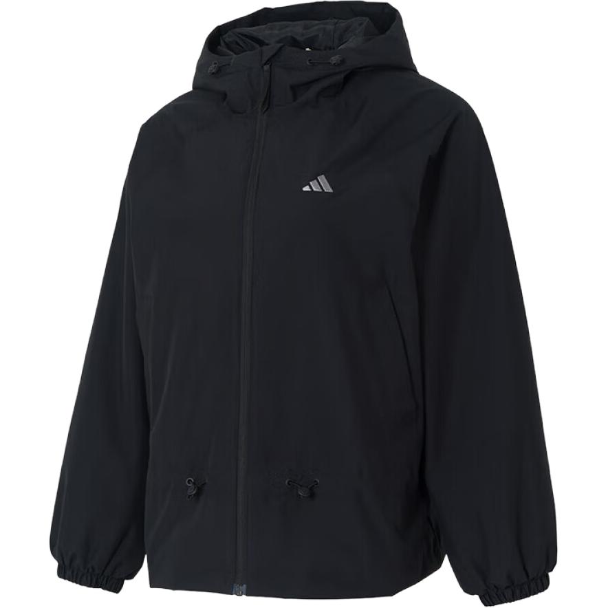 

Adidas Куртки женские, черные, с капюшоном, средней плотности, другие