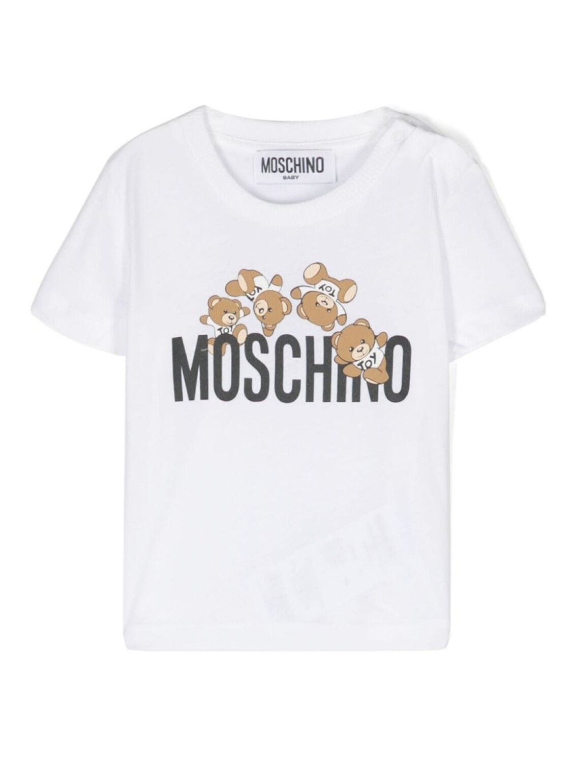 

Moschino Kids футболка с логотипом, белый