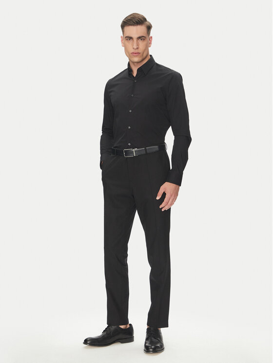 Рубашка облегающего кроя Essential LV019EU030 Calvin Klein, черный — фото 2