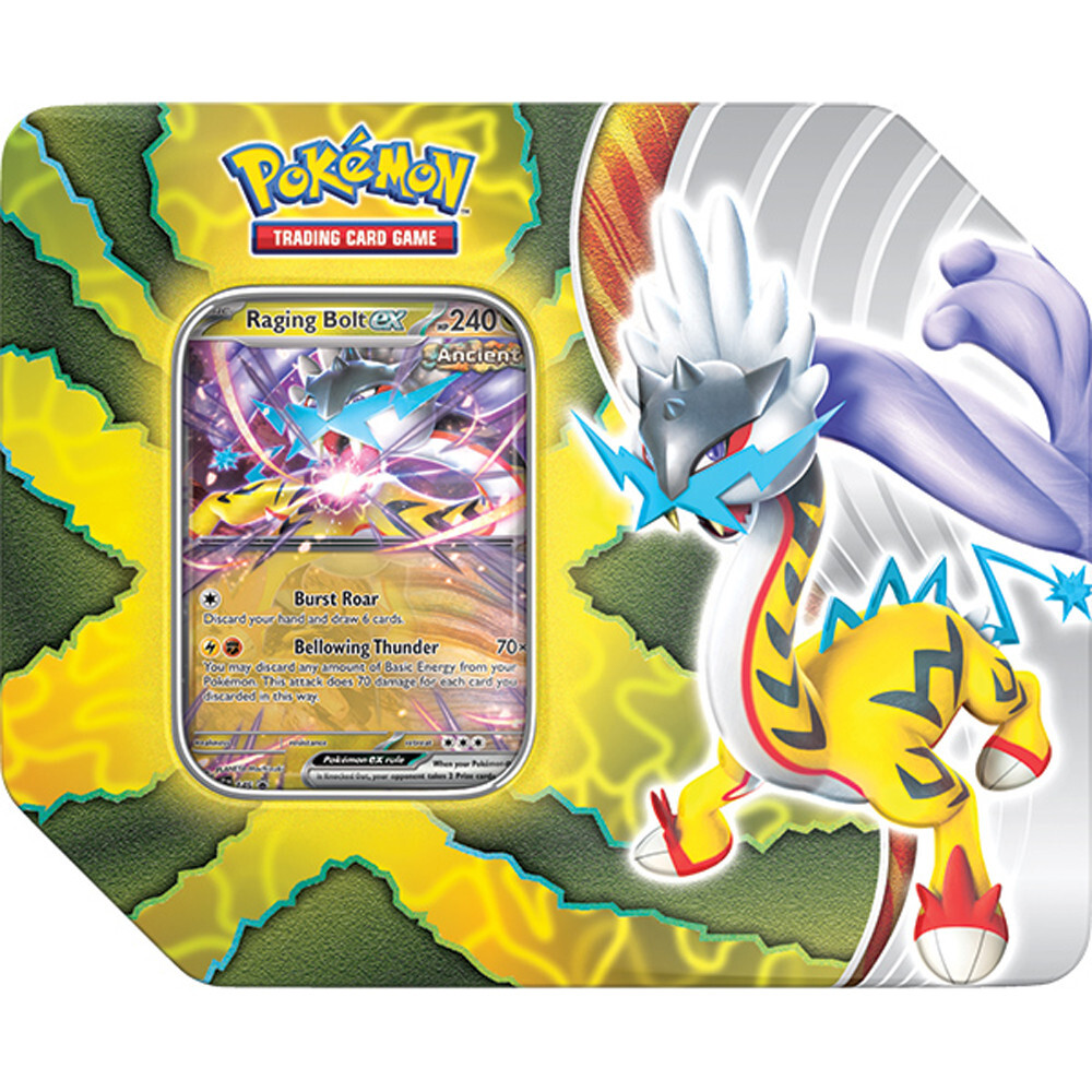 

Карточная игра The Pokemon Company Int'l Pokemon TCG: Paradox Destinies Tin - Raging Bolt ex