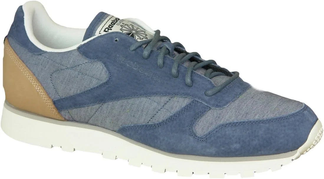 Кроссовки Reebok CL Leather Stain AQ9722 AQ9722, Blue Aq9722