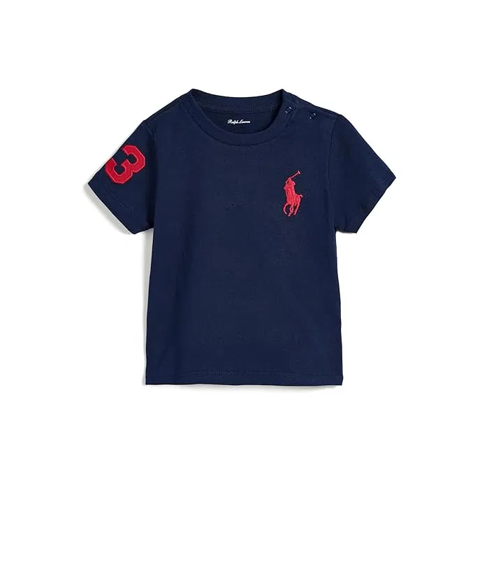 Футболка с принтом Big Pony Polo Ralph Lauren Kids, Refined Navy