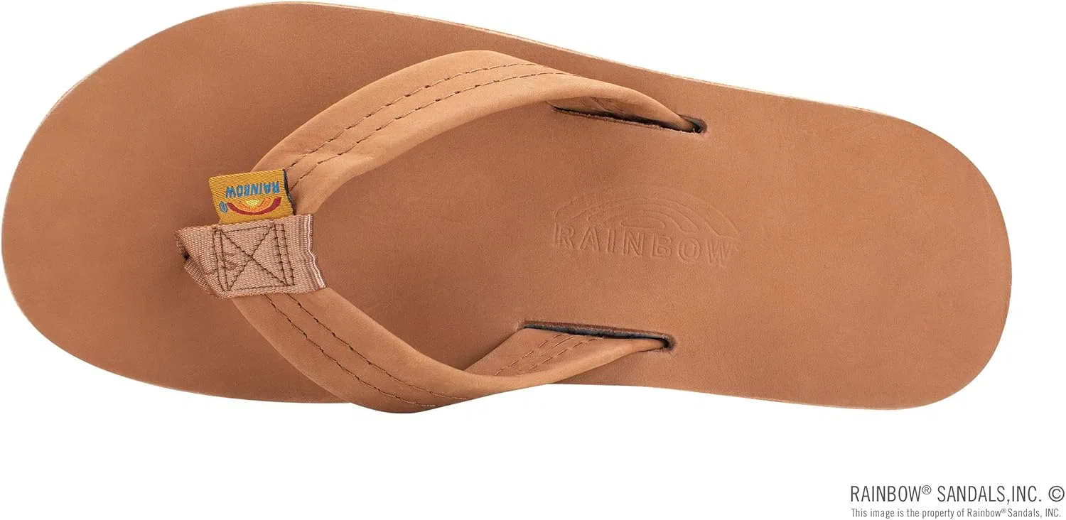 Сандалии из натуральной кожи, Rainbow, Tan/Blue Rainbow Sandals — фото 3
