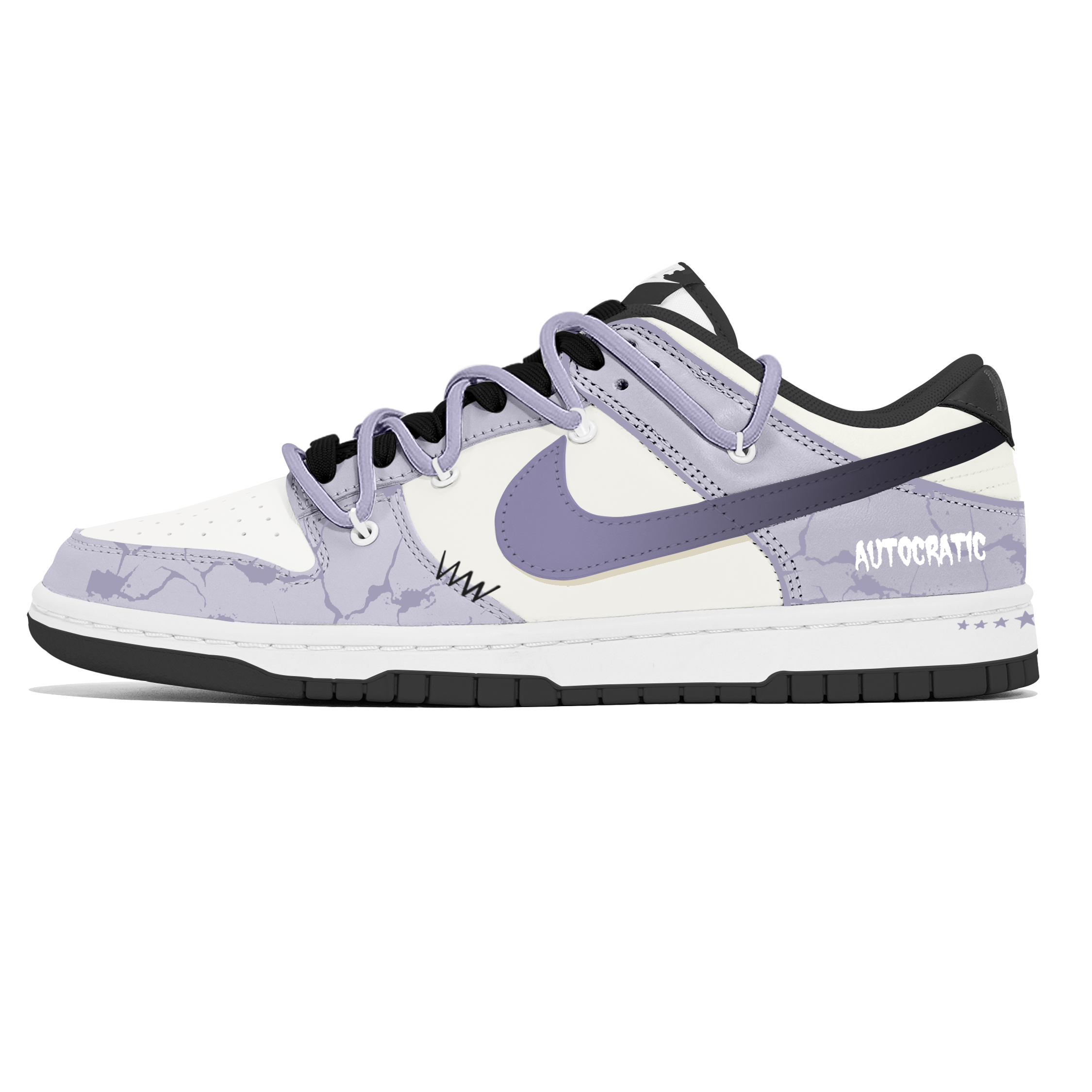 

Nike Кроссовки для скейтбординга Dunk, износостойкие, низкие, мужские, фиолетовые