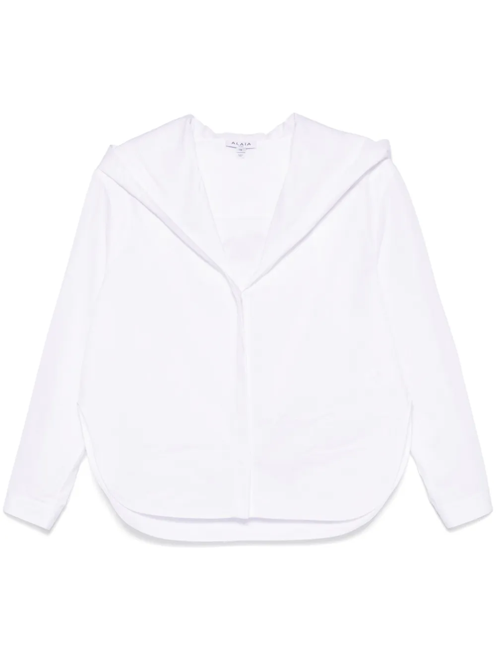 

Поплиновая рубашка с капюшоном Alaïa, белый