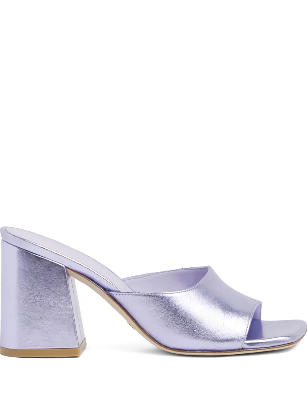 Мюли Tia на каблуке 85 мм Stuart Weitzman, фиолетовый