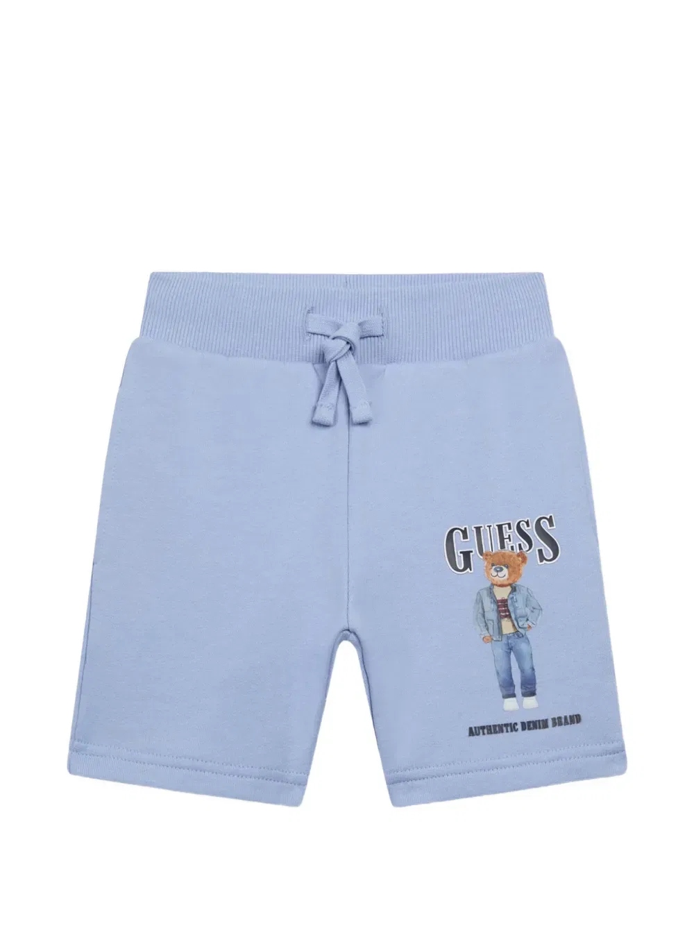 Шорты на шнуровке с логотипом Guess Kids, синий
