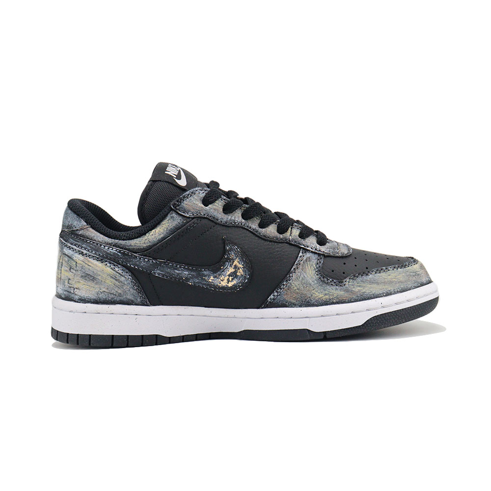 Nike Big Seven Point Adjustment, Shopping Bag, Xihe And Wangshu Low Top Skateboard Shoes, мужские, белое золото, черное золото — фото 4