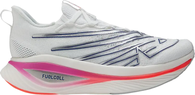 

Кроссовки Wmns FuelCell SuperComp Elite v3 'White Blue Magenta', белый