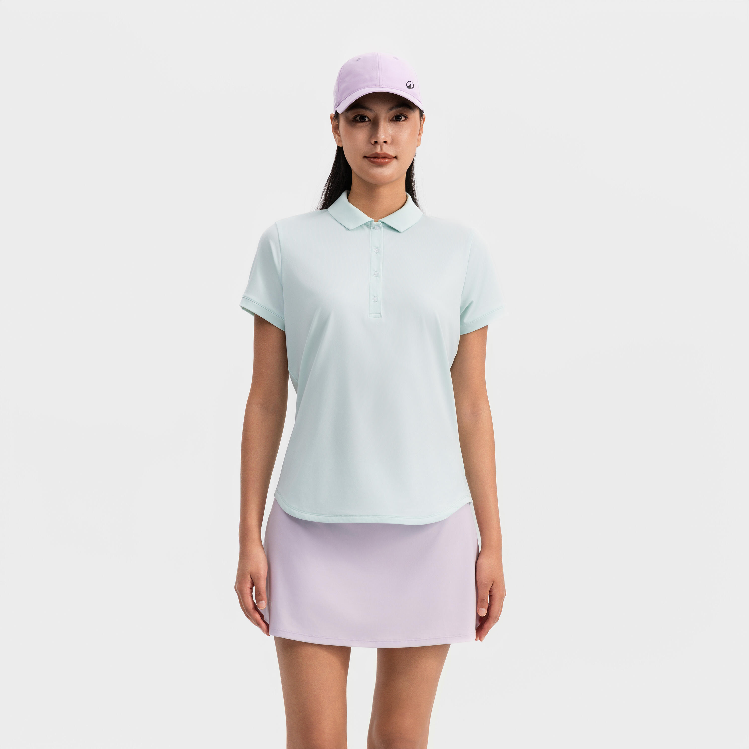 

Женская короткая поло для гольфа в тёплую погоду Inesis серии 500