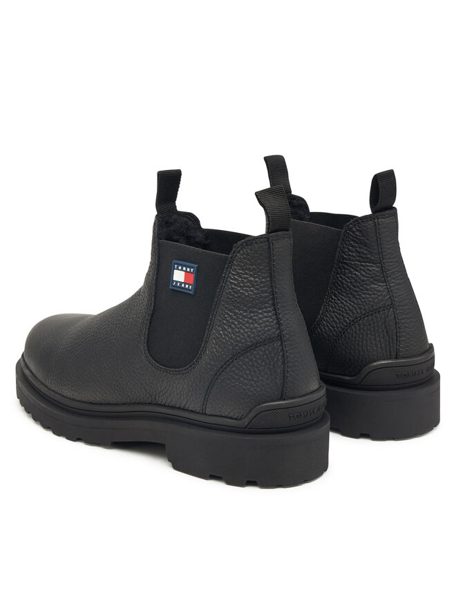 Классические ботильоны Tjm Chelsea Leather Wl EM0EM01670 Tommy Jeans, черный — фото 3