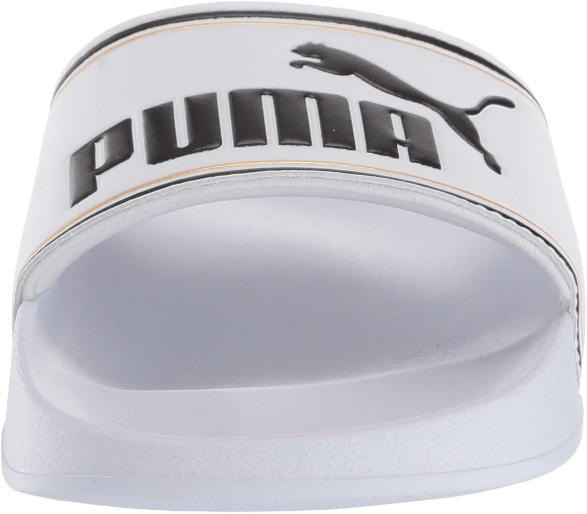 Кроссовки PUMA для мужчин Rebound Layup, белый/черный/золотой — фото 2